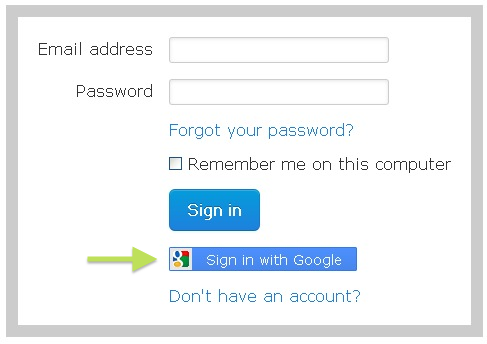 Login to Screenleap with your Google account