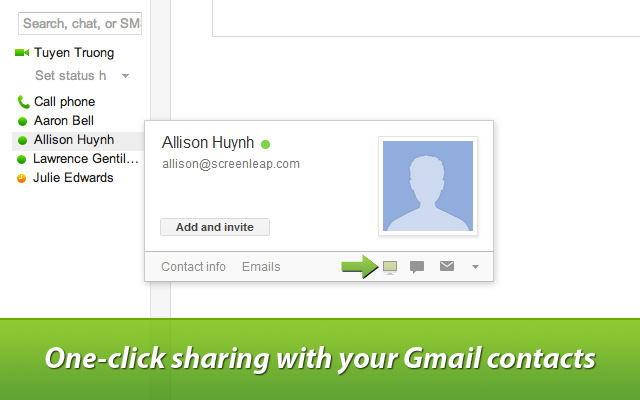 Screenleap for Gmail